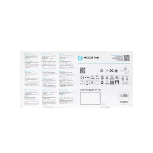 LED panel 600x1200 60W természetes fehér fehér kerettel