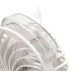 Hordozható, csíptetős ventilátor, vízpermetezővel fehér