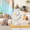 Hordozható, csíptetős ventilátor, vízpermetezővel fehér