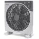 Asztali ventilátor, 12 hüvelyk, 5 lapát, 3 sebesség, törtfehér