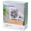 Asztali ventilátor, 12 hüvelyk, 5 lapát, 3 sebesség, törtfehér