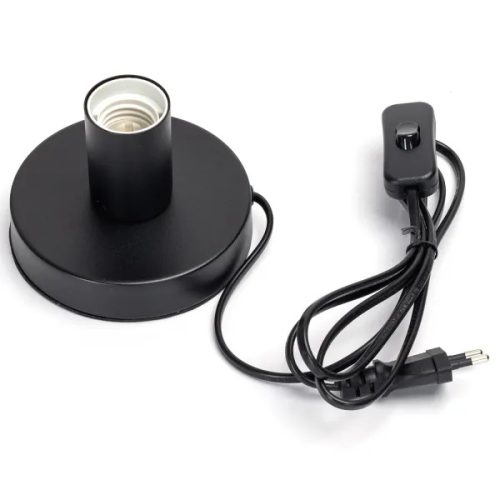 Asztali lámpa foglalat vas fekete