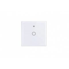 Fehér üveg 1 körös WIFI-s érintő villanykapcsoló