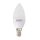 AIGOSTAR LED izzó C37 E14 5W, 270°, meleg fehér