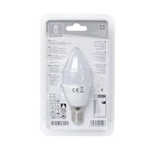 AIGOSTAR LED izzó C37 E14 5W, 270°, meleg fehér