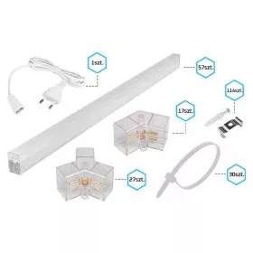 Hexagon 14L LED lámpa 570W, 523 × 301cm szett 6500K