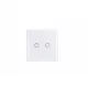  Fehér üveg 2 körös érintő villanykapcsoló