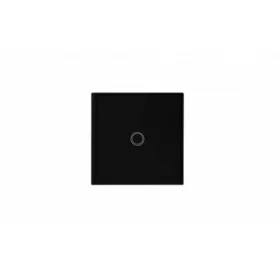 Fekete üveg 1 körös érintő villanykapcsoló