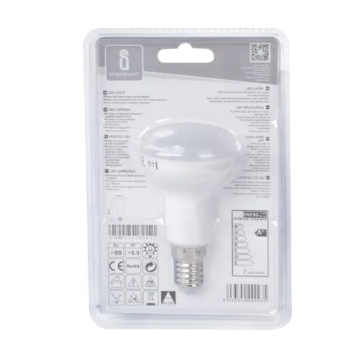 AIGOSTAR LED izzó R50 E14 7W meleg fehér