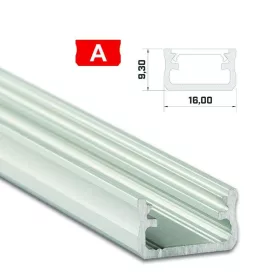   Led profil led szalagokhoz Standard ezüst 1 méteres alumínium