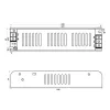 ADLER Led tápegység ADLS-120-12 120W 12V slim fémházas