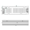 ADLER Led tápegység ADLS-150-12 150W 12V slim fémházas