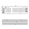 ADLER Led tápegység ADLS-150-12 150W 12V slim fémházas