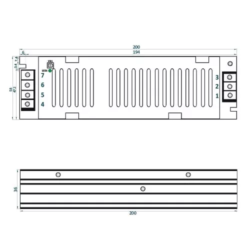 ADLER Led tápegység ADLS-150-12 150W 12V slim fémházas