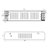 ADLER Led tápegység ADLS-80-12 80W 12V slim fémházas