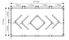 Hexagon LED Garázsvilágító, 210W 2430x4850mm, 6500K