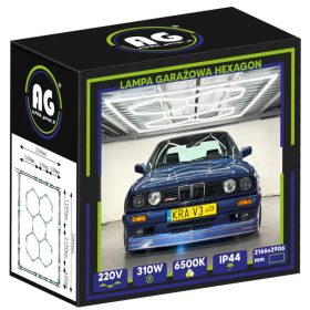 Hexagon LED Garázsvilágító, 310W 2166x2906mm, 6500K