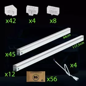Hexagon LED Garázsvilágító, 520W 2438x4854mm, 6500K