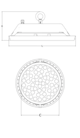 PERFANDLED 200W LED-ES CSARNOKVILÁGÍTÓ LÁMPATEST ANOR