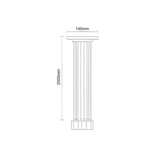 Foglalat E27 / 2m / fekete lámpa