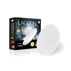   Lagoon Skinande 48 W-os ø450 mm kerek natúr fehér mennyezeti lámpa IP44