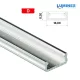 Led profil led szalagokhoz általános U alakú natúr 1 méteres alumínium