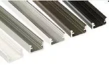 Led profil led szalagokhoz általános U alakú fekete 1 méteres alumínium