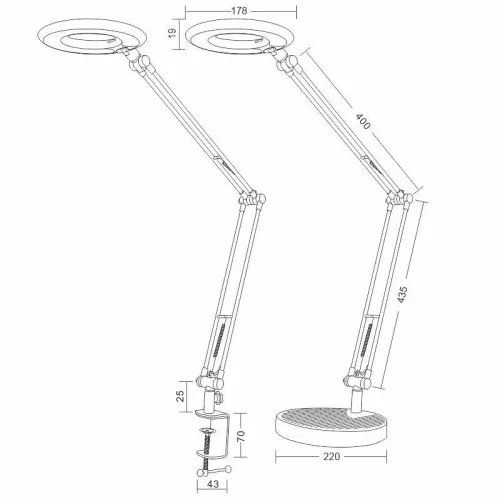 LED lámpa BIANCA 8W klipszel