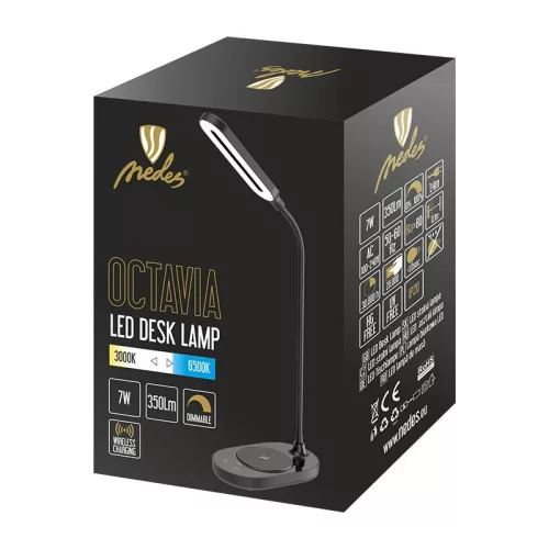 LED lámpa OCTAVIA 7W vezeték nélküli töltés