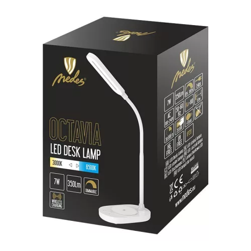 LED lámpa OCTAVIA 7W vezeték nélküli töltés