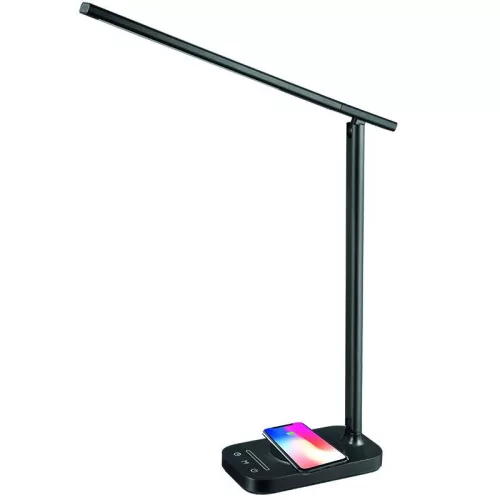 LED lámpa JENY 8W dimmelhető, időzítő, vezeték nélküli töltés, USB