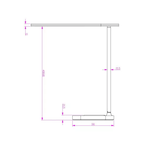 LED lámpa JENY 8W dimmelhető, időzítő, vezeték nélküli töltés, USB