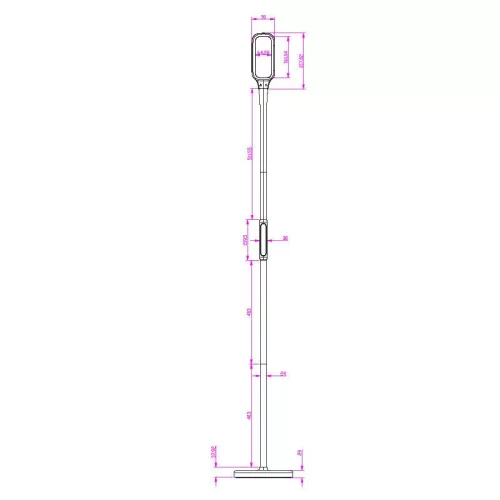 LED álló lámpa XENIA 12W dimmelhető, időzítővel, (asztal,talaj,clip)