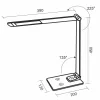 LED lámpa JULIET 12W dimmelhető, vezeték nélküli töltés, időzítő, USB
