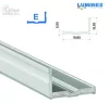 Led profil led szalagokhoz Szélesebb L alakú ezüst 1 méteres