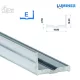 Led profil led szalagokhoz Szélesebb L alakú natúr 2 méteres