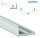 Led profil led szalagokhoz Szélesebb L alakú ezüst 2 méteres