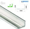 Led profil led szalagokhoz Keskenyebb L alakú natúr 1 méteres