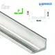 Led profil led szalagokhoz Keskenyebb L alakú  natúr 2 méteres