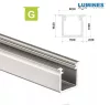 Led profil led szalagokhoz Beépíthető Mély  ezüst 1 méteres alumínium