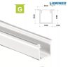 Led profil led szalagokhoz Beépíthető Mély fehér 2 méteres alumínium Led profil led szalagokhoz Beépíthető Mély fehér 2 méteres alumínium
