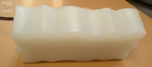 Világító térkő Díszhullám formájú Természtes fehér