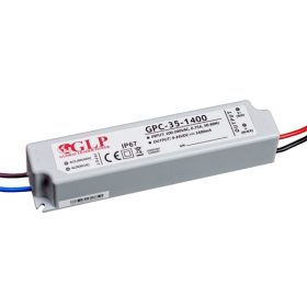 GLP Led tápegység GPCP-35-1400 33.6W 12-24V 1400mA 
