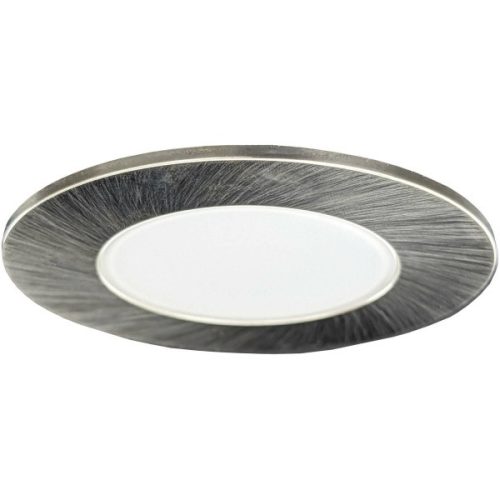 LED beépíthető lámpa kör Ezüst keret 5W Természetes fehér Kültéri