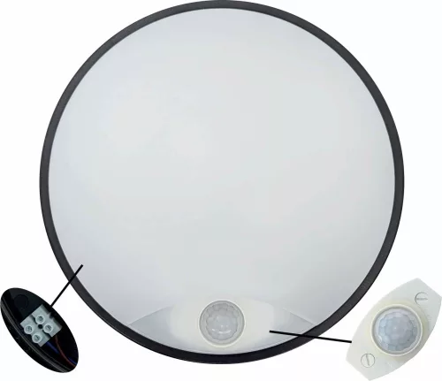 Kültéri lámpa - DITA ROUND B 12W PIR CCT 1350/1700lm - LED lámpatest PIR érzékelővel