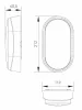 Kültéri lámpa LEDES falra szerelhető Greenlux DITA CLASSIC OVAL W 14W 4000K