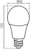 WiFi LED izzó A60 E27 10W RGB 