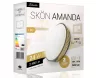 Skön Amanda 24 W-os ø400 mm kerek natúr fehér, szürke színű mennyezeti lámpa, IP20