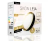 Skön Leia 24 W-os ø400 mm kerek natúr fehér, fekete-arany színű lámpa, IP20