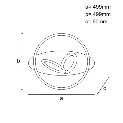 LED DESIGN MENNYEZETI LÁMPA+VEZÉRLÉS 105W
